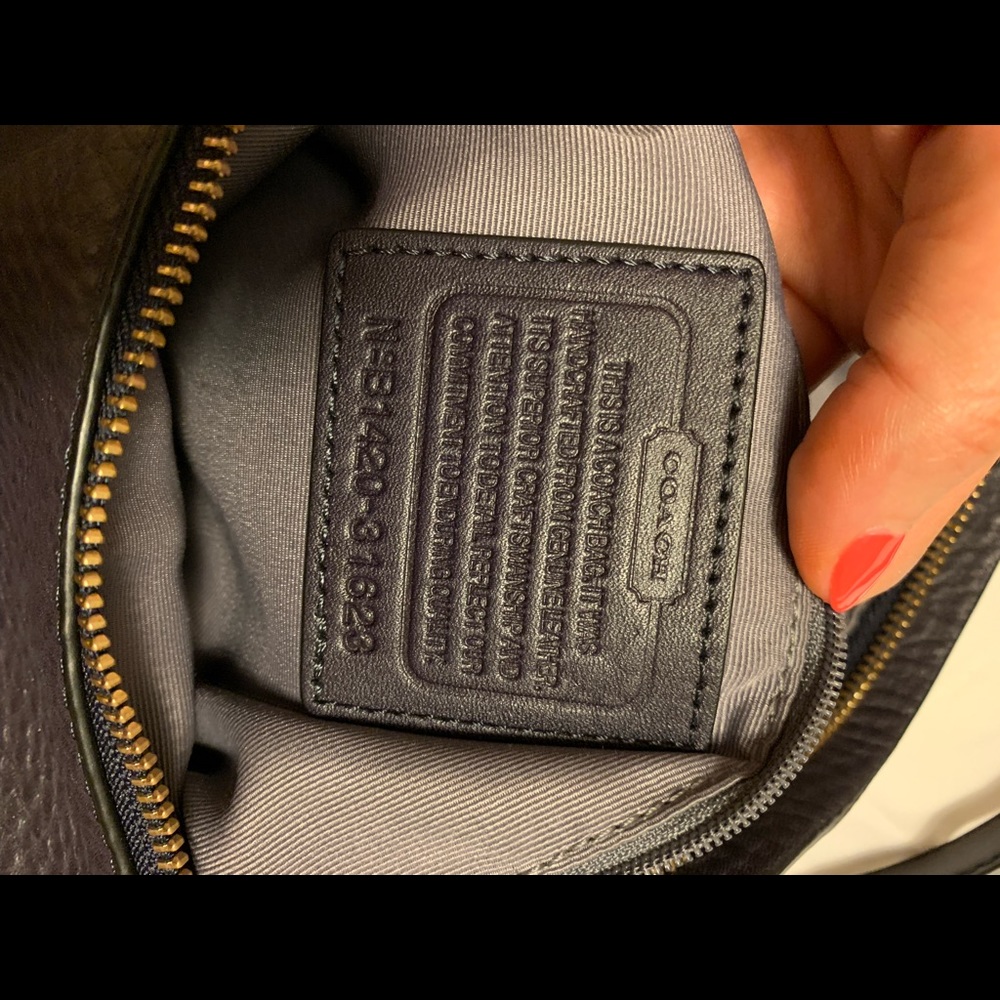 Coach leather hobo bag